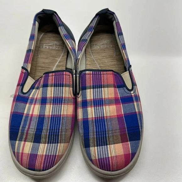 Dansko Shoes Sneakers Slip On Laceless Canvas Clogs Plaid Colorful Size US 9 - Picture 6 of 12